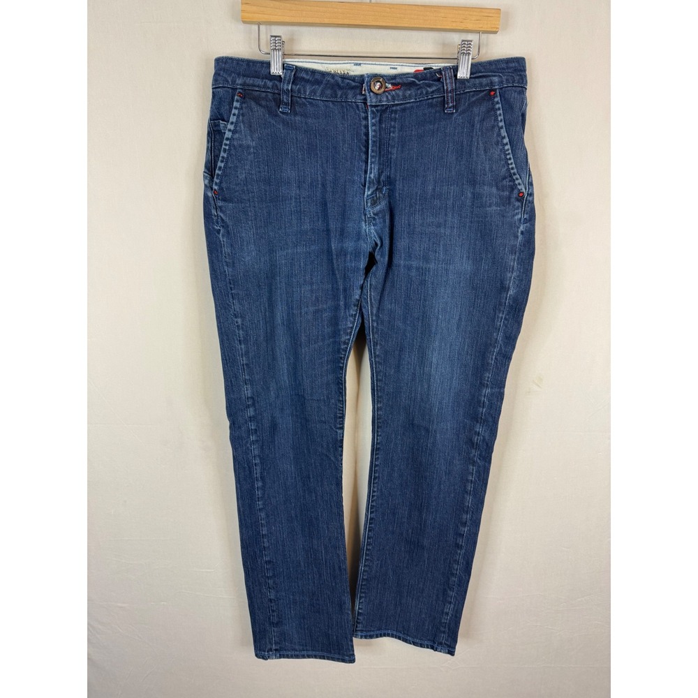 Volcom Men’s Skinny Jeans in Dark Blue Denim